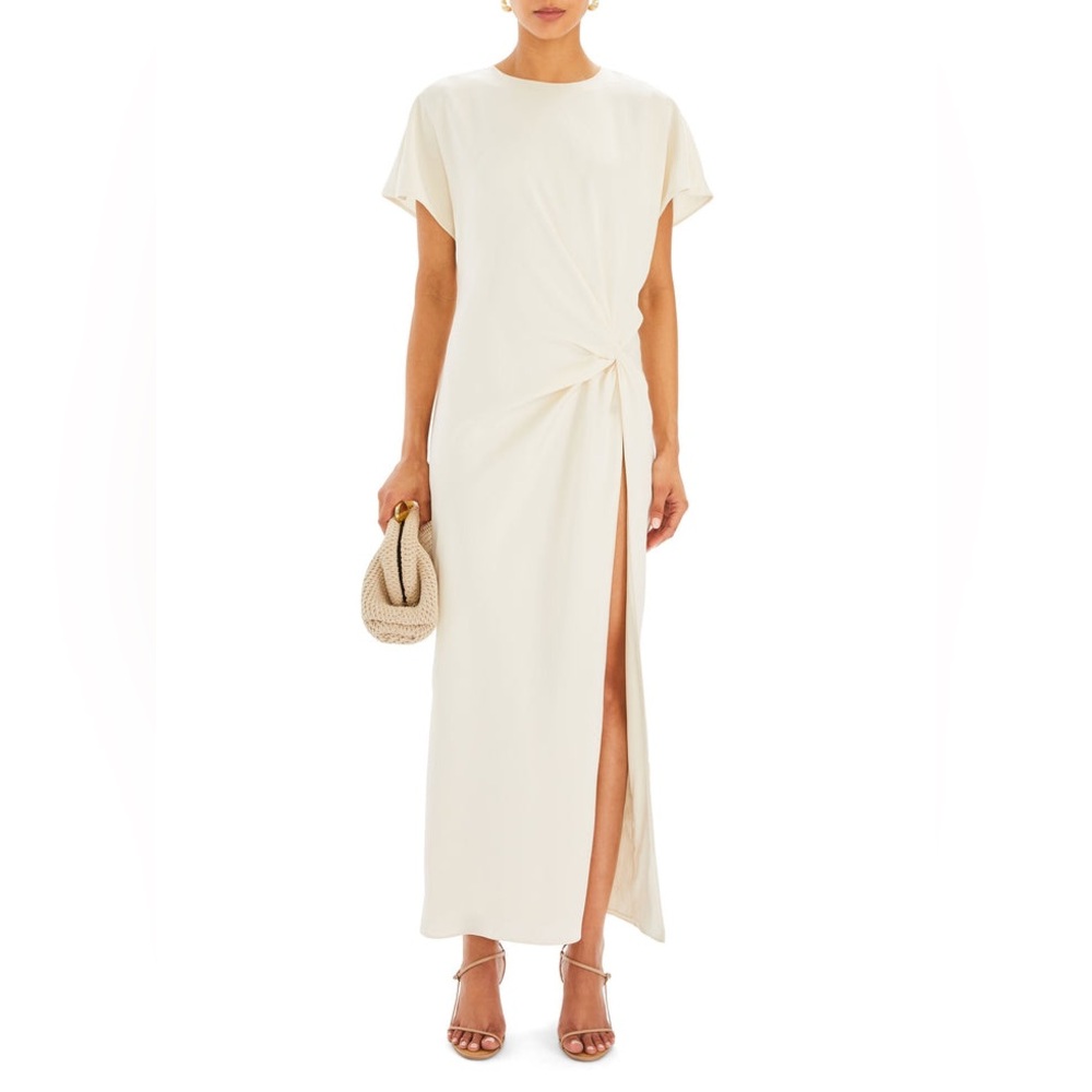 SER.O.YA Tropez Maxi dress Cream Twist Maxi Dress